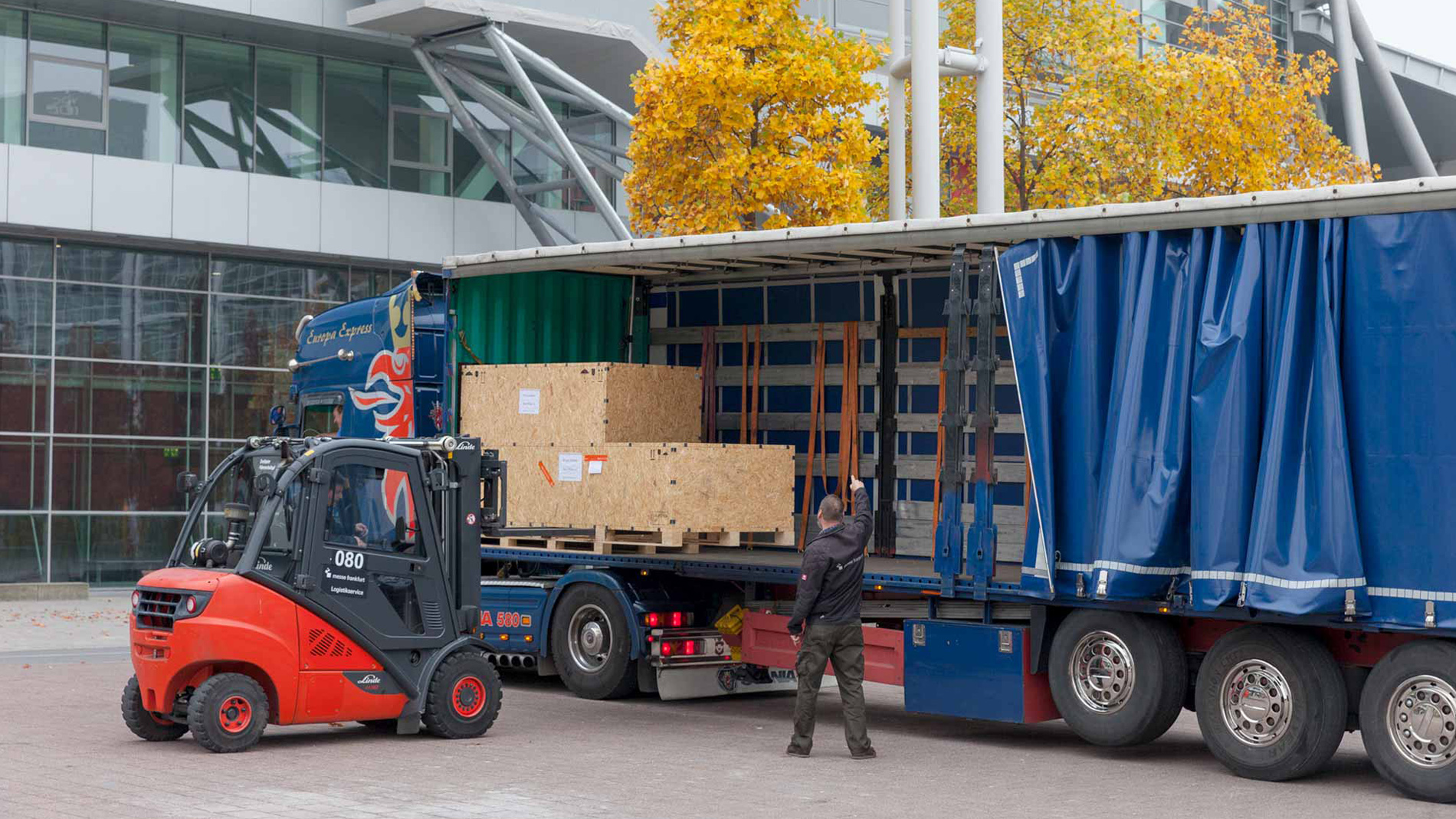Logistics services at Messe Frankfurt